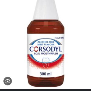 Corsodyl Mouthrinse.